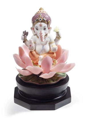 Lladro-Padmasana Ganesha