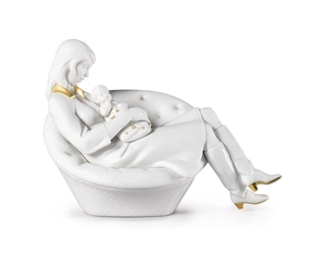 Lladro-Feels Like Heaven Mother White & Gold