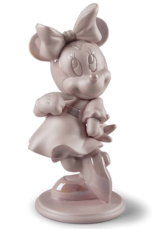 Lladro-Minnie Mouse Figurine Pink