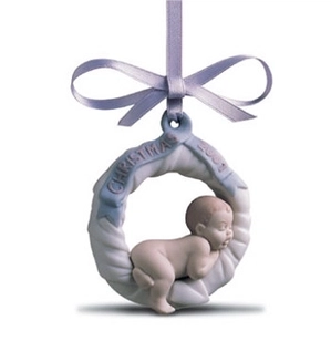 Lladro-Baby's First Christmas 2001