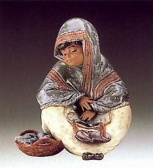 Lladro-Fish Vendor 1985-94