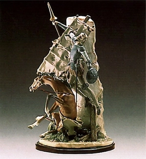 Lladro-Don Quixote And The Windm