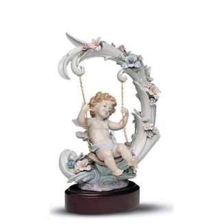 Lladro-Heavenly Swing Le 1000 1991-01