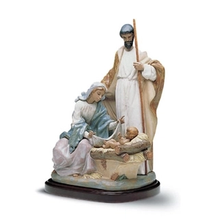 Lladro-A King Is Born     With Base