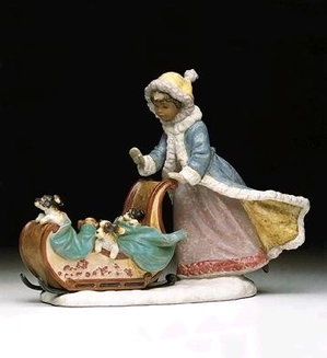 Lladro-Playful Push 1992-2000