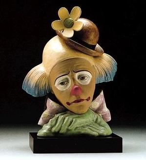 Lladro-Clown With Bowler Hat 1996-99