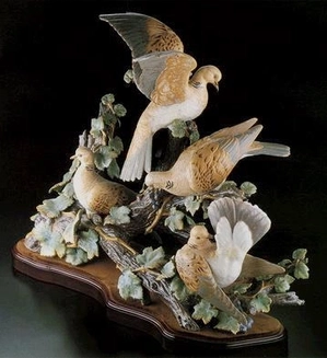 Lladro-Turtle Dove Group Le750 1980-98