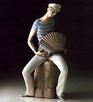 Lladro-Sailor Accordian Player 1969-78