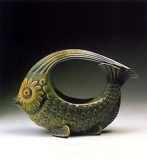 Lladro-Fish Centerpice (green) 1970-74