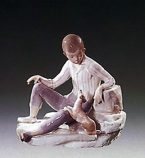 Lladro-Boy With Dog 1971-78