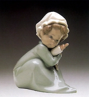 Lladro-Baby Holding Bottle 1982-85