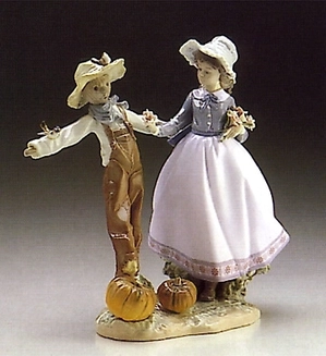 Lladro-Scarecrow With Lady 1986-96