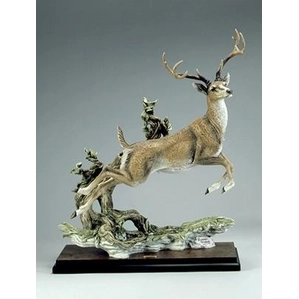 Giuseppe Armani-Monarch Jumping Deer Signed By Giuseppe Armani