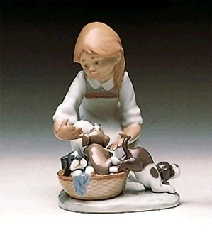 Lladro-Joy In A Basket 1989-97