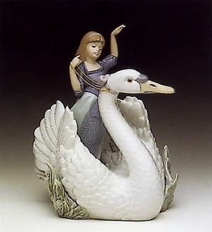 Lladro-Swan And The Princess 1990-94