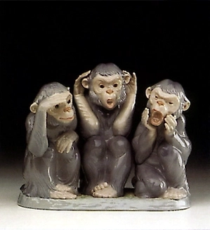 Lladro-Monkey Business 1993 Only