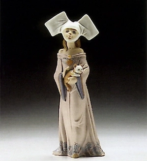 Lladro-Medieval Maiden