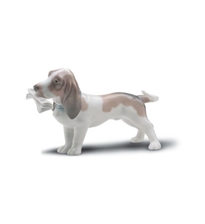 Lladro-Morning Delivery Dog 1997-2001