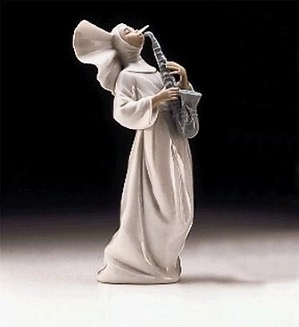 Lladro-Sister With Saxaphone Usa 1997-99