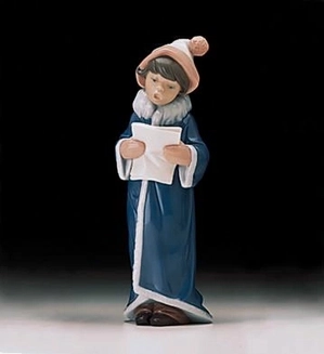 Lladro-A Christmas Caroler 1998-00