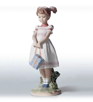 Lladro-Little School Girl