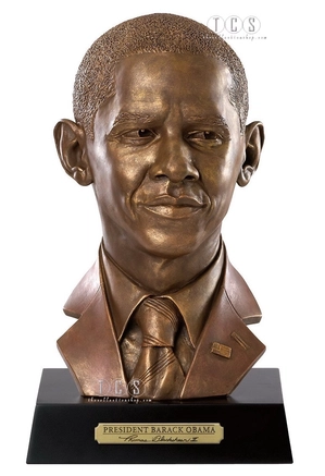 Ebony Visions-President Barack Obama Bust Presidential Edition