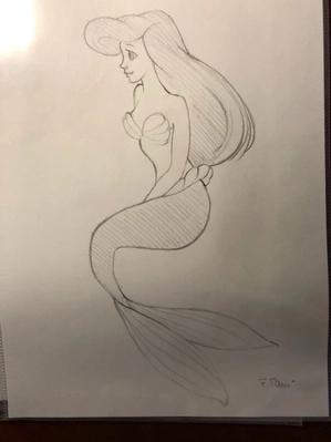 Giuseppe Armani-Original Concept Art for Disneyana Convention Ariel