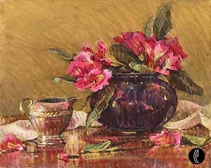 Jan Saia-Pink Rhododendrons