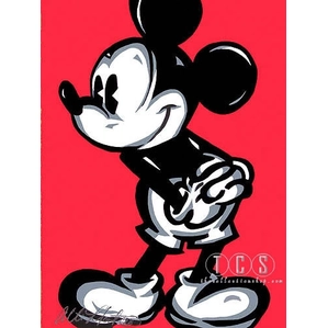 Allison Lefcort-Mickey Flirt (hand Embellished) Artist Proof - From Mickey Mouse