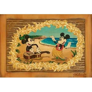 Trevor Carlton-Hula In Paradise Mickey And Minnie