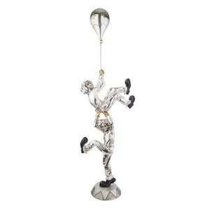 Dargenta-Silver Entertaining Clowns Statue