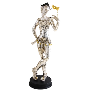 Dargenta-Silver Columbine Woman Statue