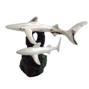 Dargenta-Adult & Young Shark Statue