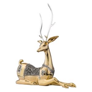 Dargenta-Young Mother Thai Gold Deer Statue