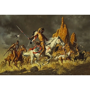 Frank McCarthy-NAVAJO PONIES FOR COMANCHE WARRIORS