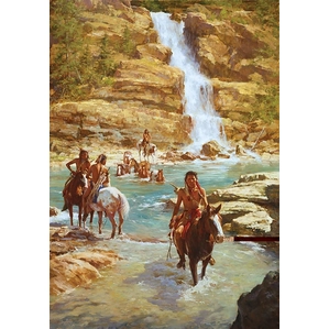 Howard Terpning-VANISHING PONY TRACKS