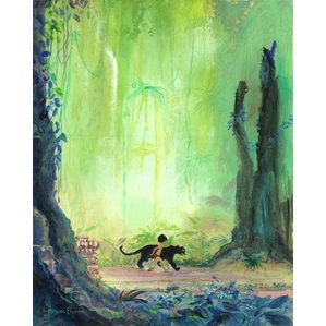 Harrison Ellenshaw-Mowgli and Bagheera - From Disney The Jungle Book