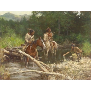 Howard Terpning-Blackfeet Scouts in the Flathead Valley