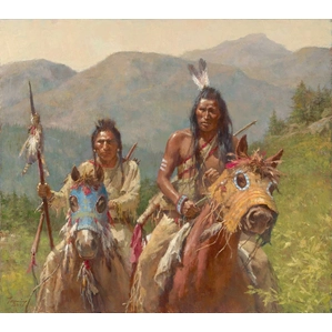 Howard Terpning-Mystery of the Crow Medicine Horse Masks