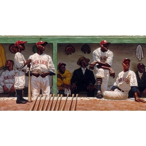 Kadir Nelson-Kansas City Dugout Paper Remarque