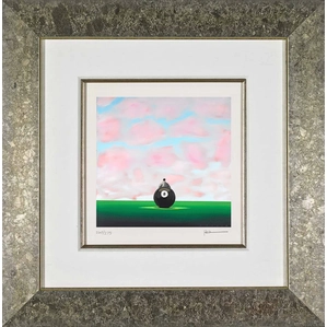 Robert Deyber-Behind The Eight Ball Framed