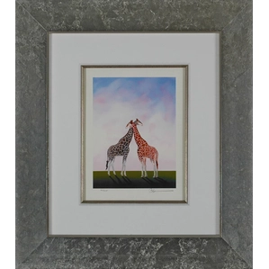 Robert Deyber-Neck And Neck Framed