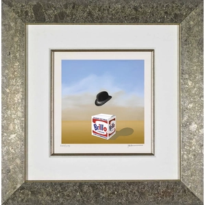 Robert Deyber-The Soap Box Derby II - Brillo Framed