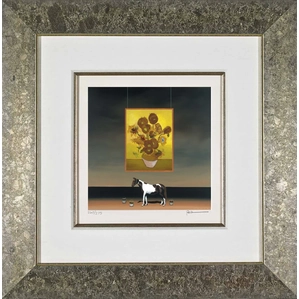 Robert Deyber-Paint Horse Van Gogh Framed