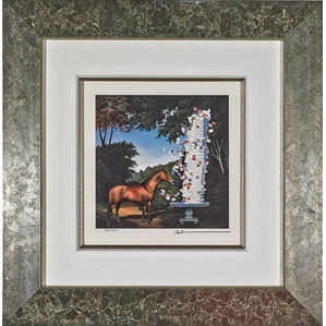 Robert Deyber-The Hobby Horse II Framed