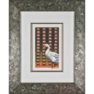 Robert Deyber-The Golden Goose Framed