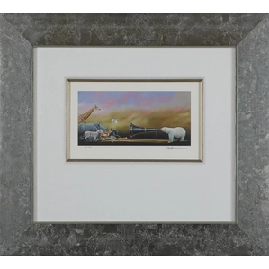 Robert Deyber-Call of the Wild Megaphone Framed