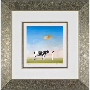 Robert Deyber-Another Cock And Bull Story Framed