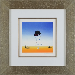 Robert Deyber-The Hat Trick Framed