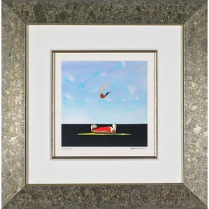 Robert Deyber-The Pipe Dream Framed